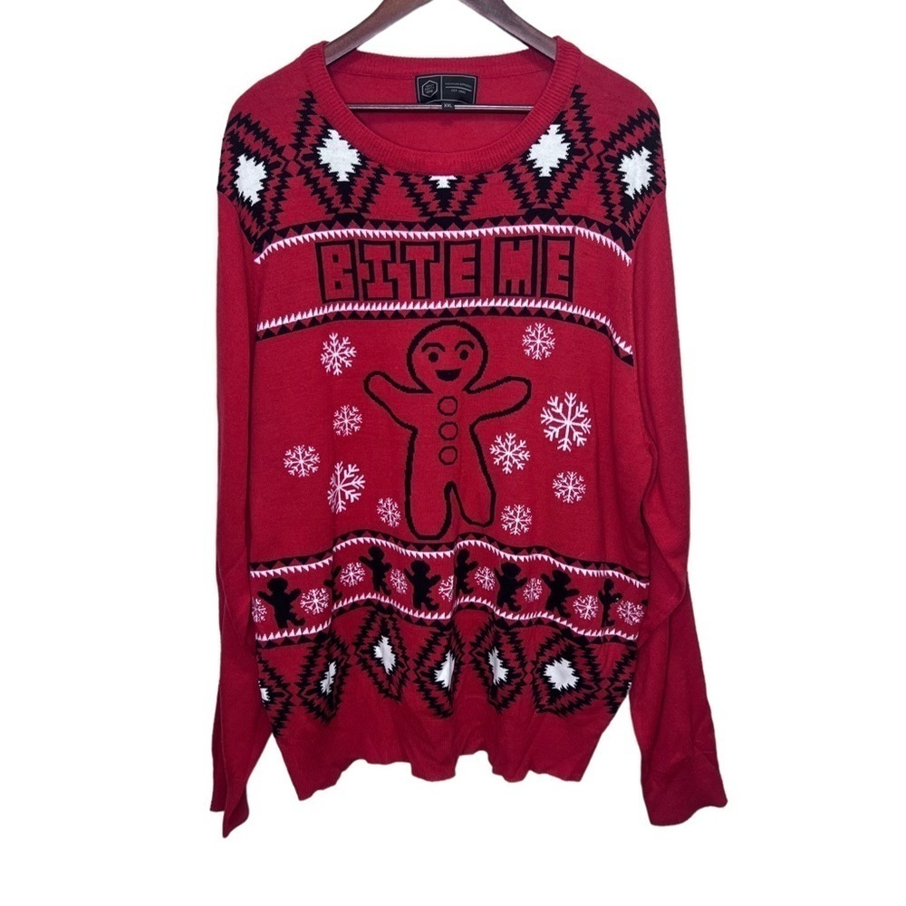 West Forty Nine Bite Me Christmas Sweater Size XXL